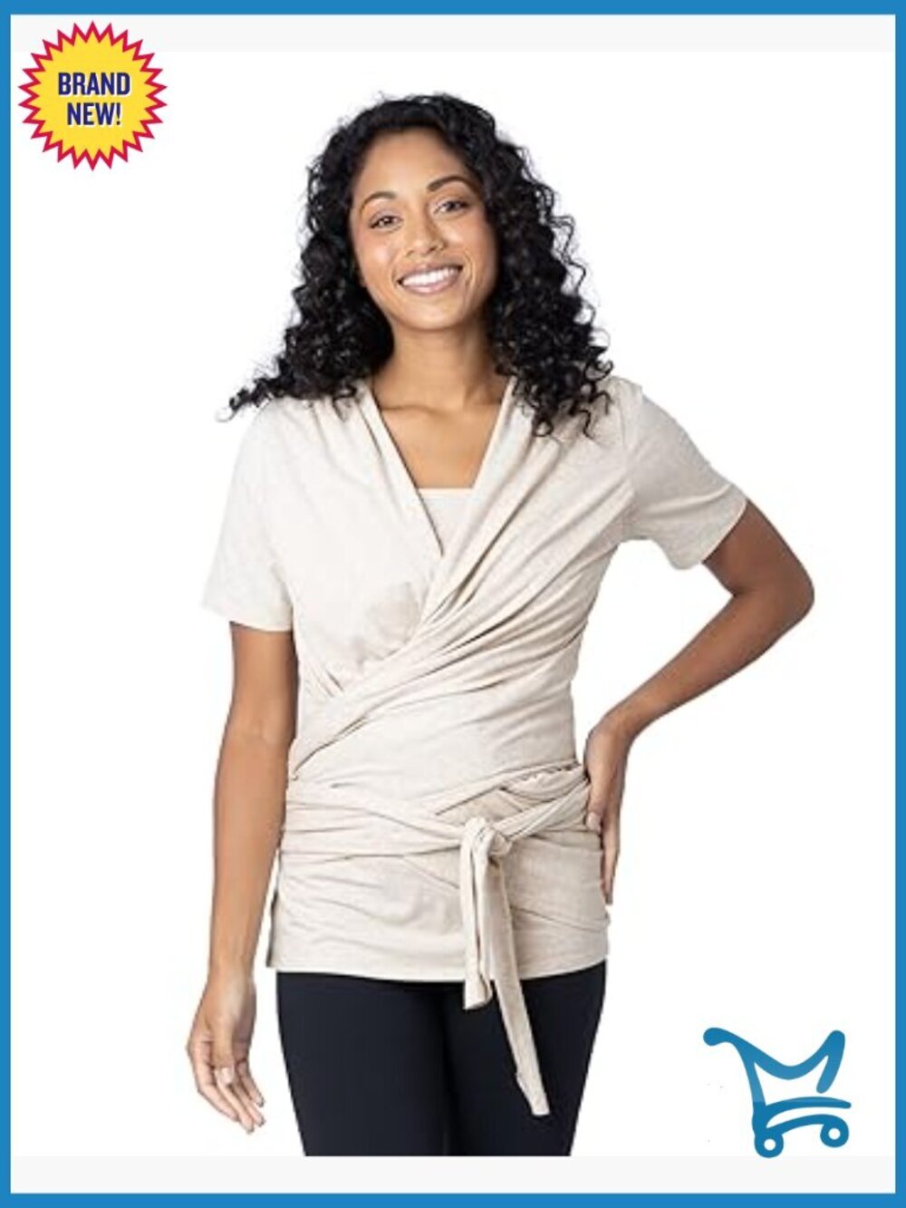 Nursing Wrap Top Skin to Skin Kangaroo Shirt for Mom & Baby